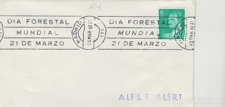 Libros de segunda mano: MADRID  1982 -  DIA FORESTAL MUNDIAL  - SOBRE CON MATASELLOS DE RODILLO