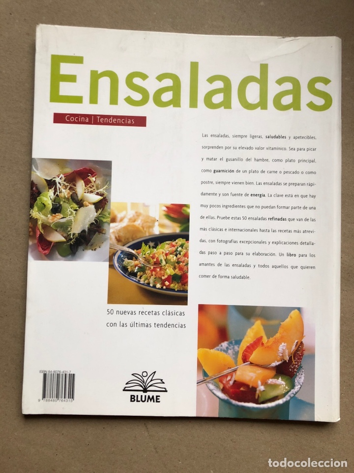 Libros de segunda mano: ENSALADAS. EDITORIAL BLUME 2003. - Foto 6