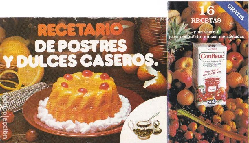 Libros de segunda mano: * RECETAS DE COCINA * AZ&Uacute;CAR * CONFISUC * Recetario de postres y dulces caseros- 16 recetas ...