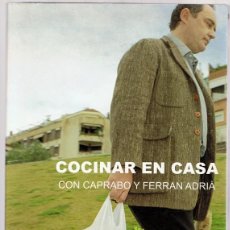Libros de segunda mano: COCINAR EN CASA CON CAPRABO Y FERRAN ADRIÁ CUADERNO Nº 1