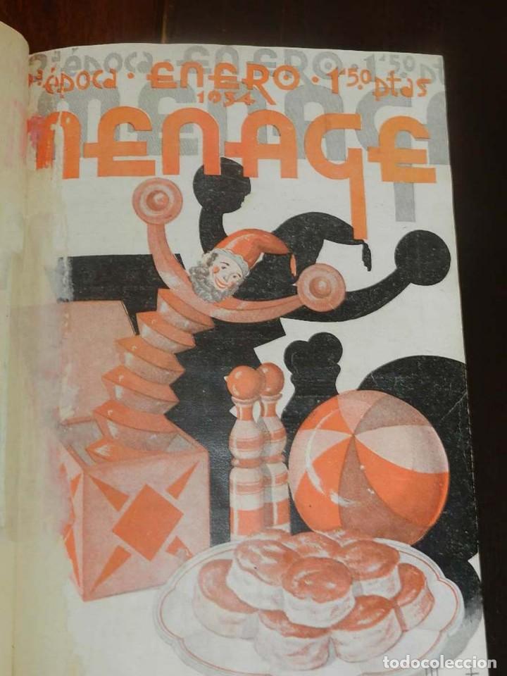 Second hand books: REVISTA MENAGE N&ordm; 34, ENERO 1934, CON LOS SUPLEMENTOS EL ARTE EN LA CASA E HIGIENE Y SALUD, M&Aacute;S DE 1