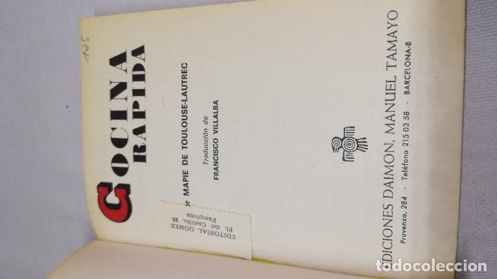 Libros de segunda mano: COCINA RAPIDA - DAIMON - Foto 3