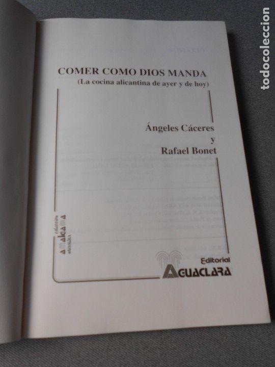Libros de segunda mano: COMER COMO DIOS MANDA - Foto 3