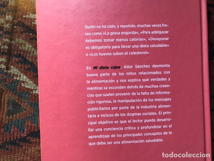 Libros de segunda mano: Mi dieta cojea. Aitor S&aacute;nchez. Como nuevo - Foto 3