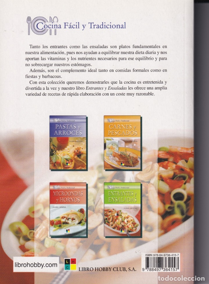 Cocina Facil Y Tradicional Entrantes Y Ensala Comprar Libros De Cocina Y Gastronomia En Todocoleccion 181416653