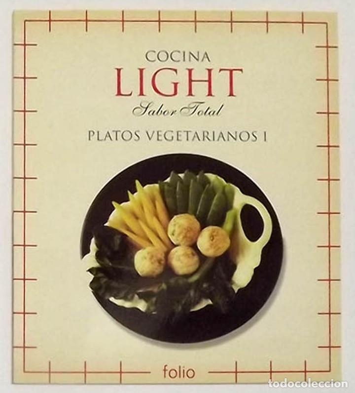Libros de segunda mano: Platos Vegetarianos I, Cocina Light Folio, a&ntilde;os 90, 27 x 23 cm