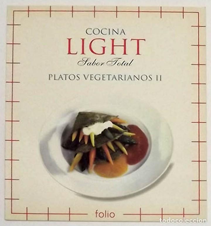Second hand books: Platos Vegetarianos II, Cocina Light Folio, a&ntilde;os 90, 27 x 23 cm