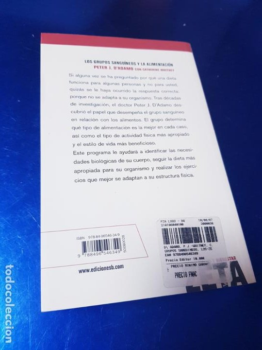 los grupos sanguineos y la alimentaciónpeter Comprar