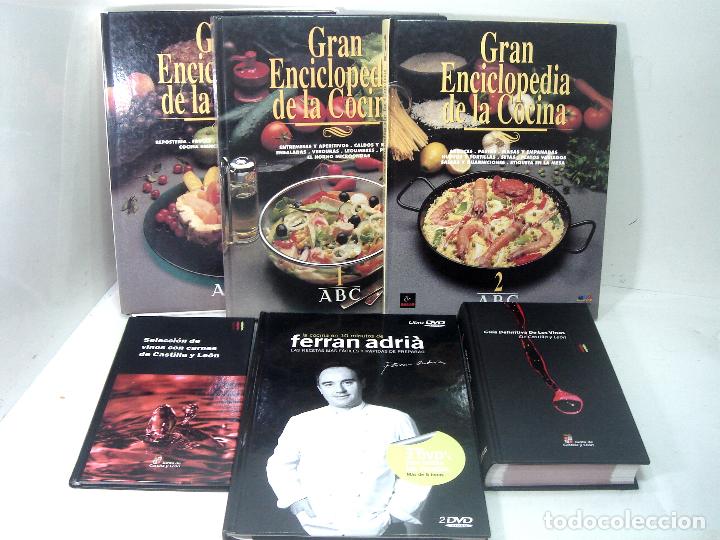 Second hand books: 5X GRAN ENCICLOPEDIA DE LA COCINA -SELECCION VINOS-COCINA EN 10 MNTS FERRAN ADRIA-DEFINITIVA VINOS