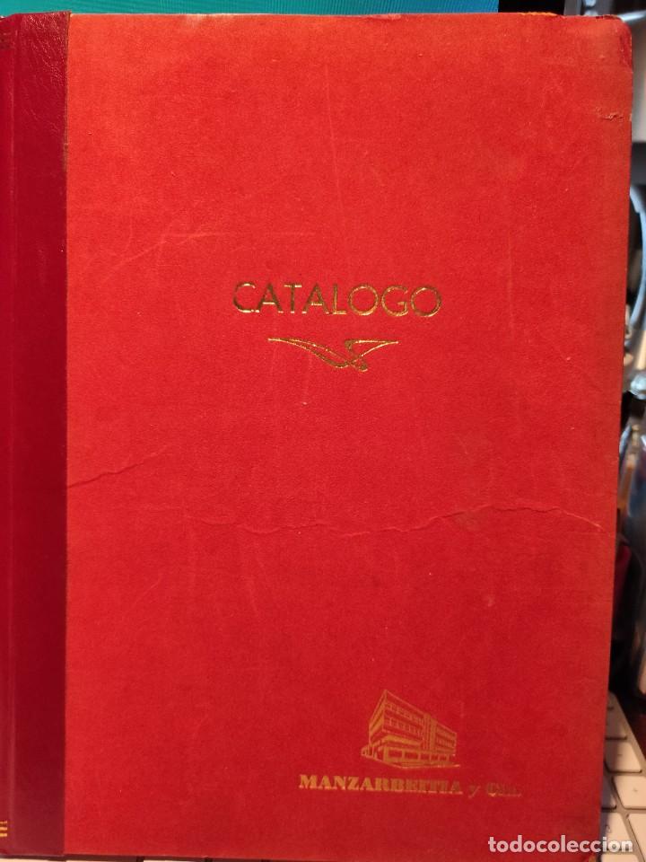 Libros de segunda mano: Manzarbeitia y Cia., S/L, 1959. CATALOGO. 25x34 ctms MUY INTERESANTE