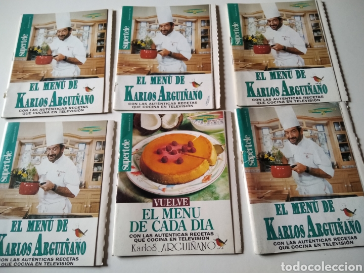 Libros de segunda mano: 6 libritos El men&uacute; de Karlos Argui&ntilde;ano - Foto 1