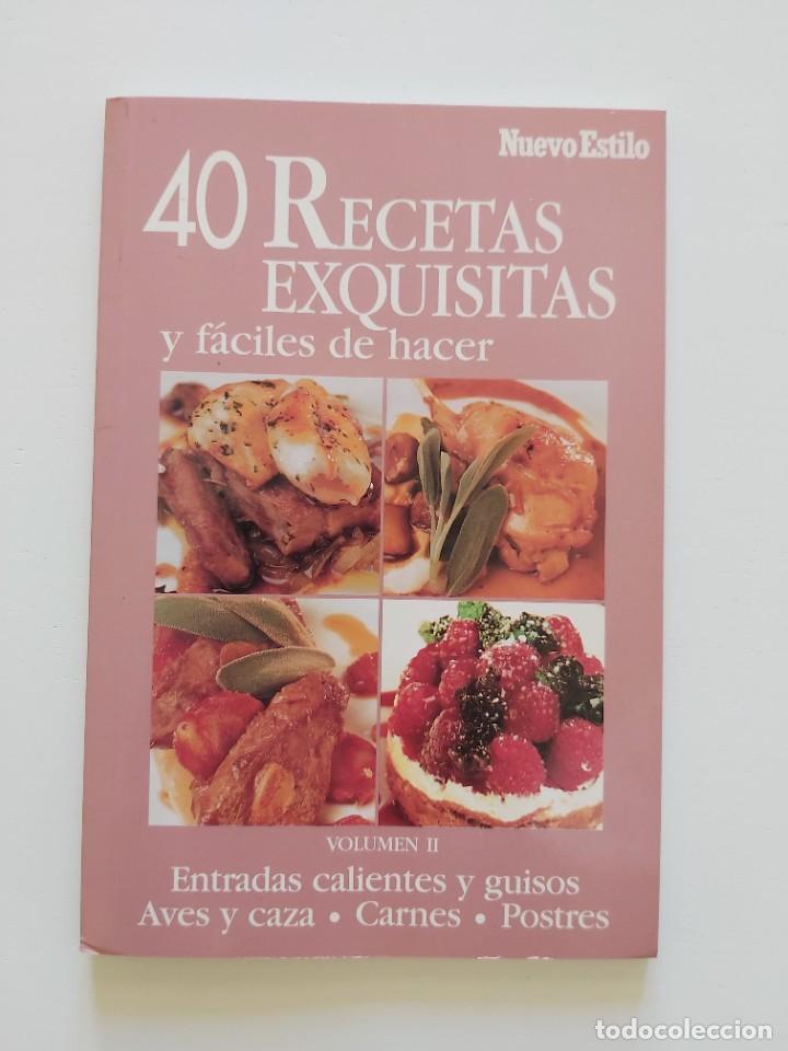 libro 40 recetas exquisitas y fáciles de hacer. - Compra venta en  todocoleccion