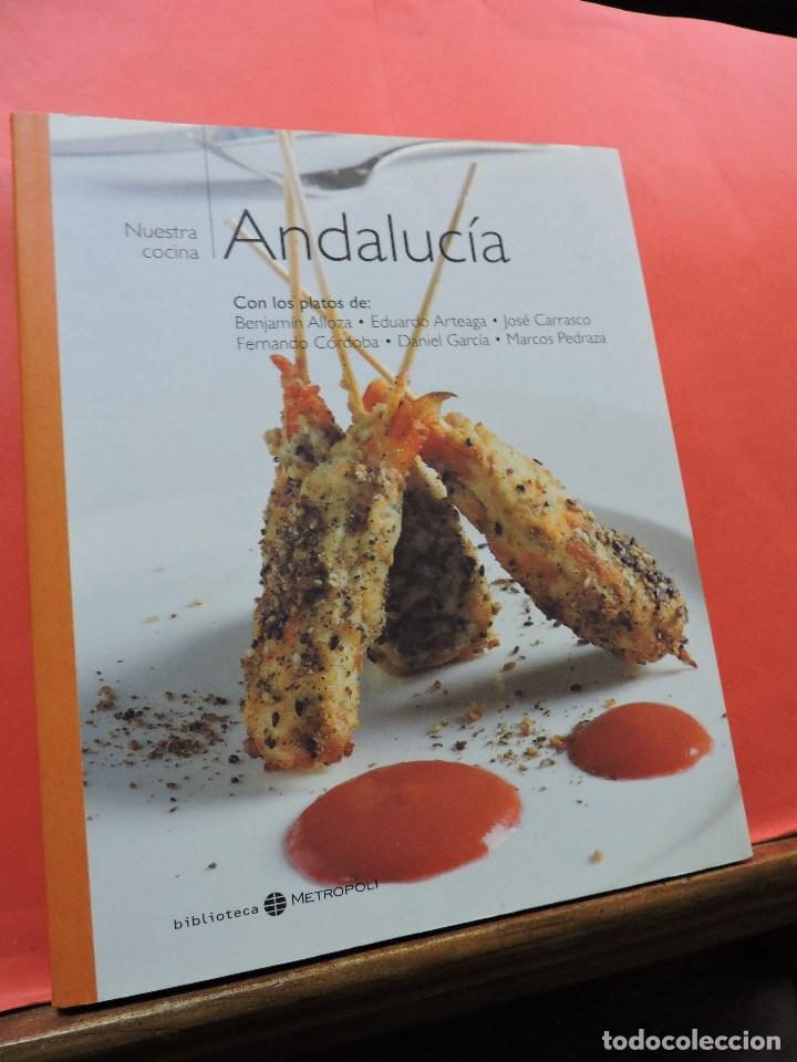 Libros de segunda mano: Nuestra cocina Andaluc&iacute;a. El Mundo Biblioteca Metropoli N&ordm; 7