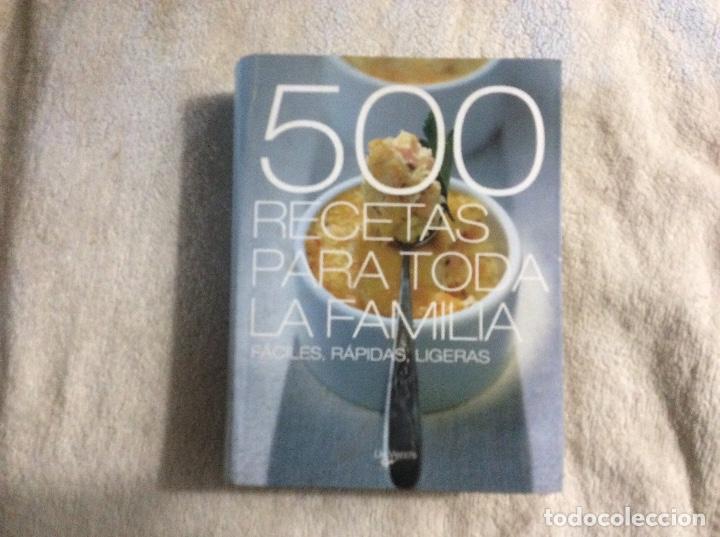Second hand books: 500 RECETAS PARA TODA LA FAMILIA - ILUSTRADO - PEQUE&Ntilde;O FORMATO
