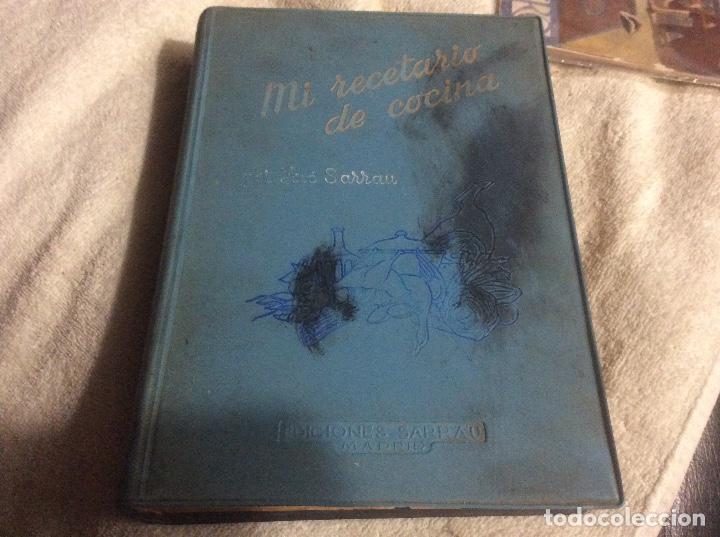 Second hand books: mi recetario de cocinas por Jose sarrau del a&ntilde;o 1960