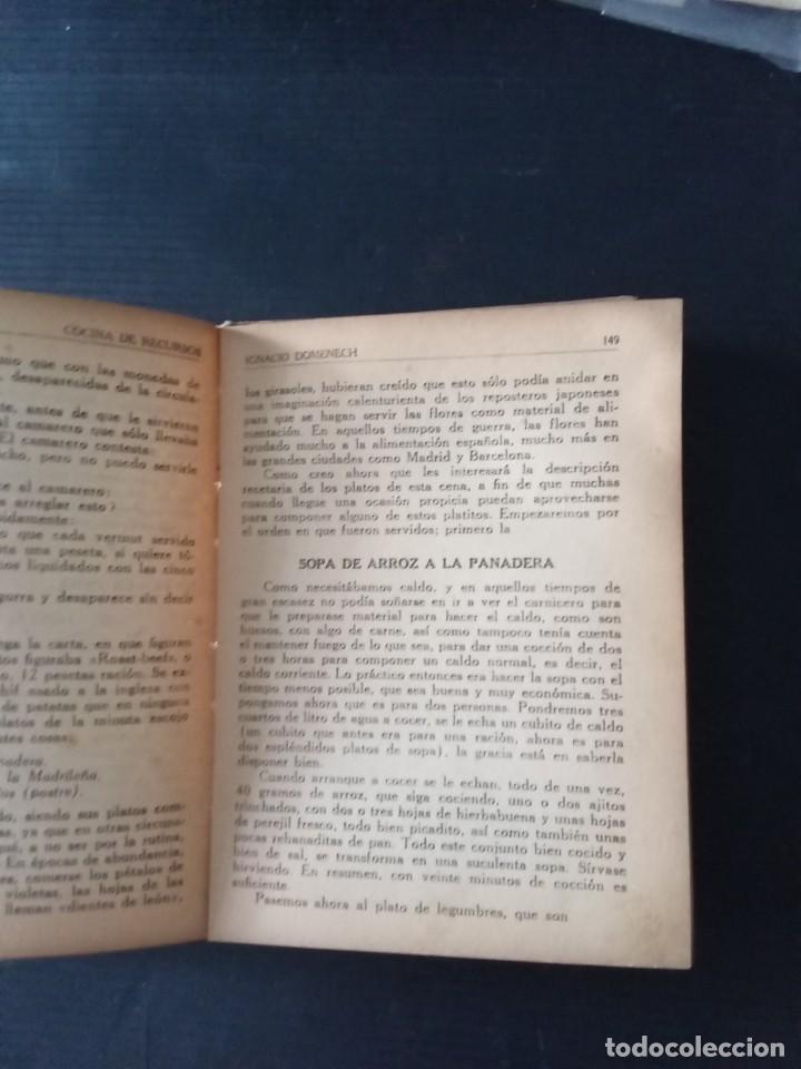 Libros de segunda mano: Cocina de recursos.Ignacio Domenech. - Foto 4