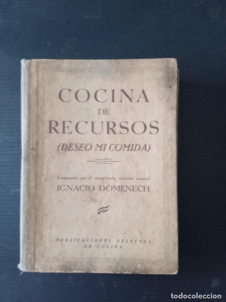 Libros de segunda mano: Cocina de recursos.Ignacio Domenech. - Foto 1