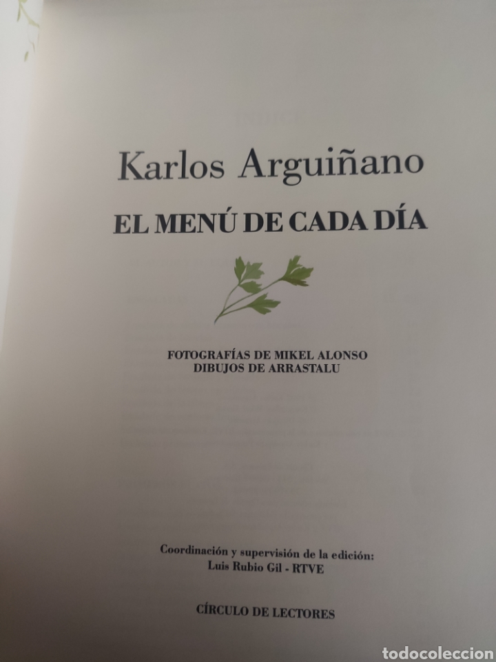 Libros de segunda mano: El Men&uacute; de cada D&iacute;a. Karlos Argui&ntilde;ano. ASM - Foto 2
