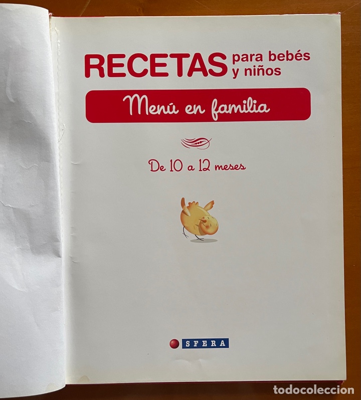 Recetas bebés 10-12 meses: menú en familia, Libros para bebés
