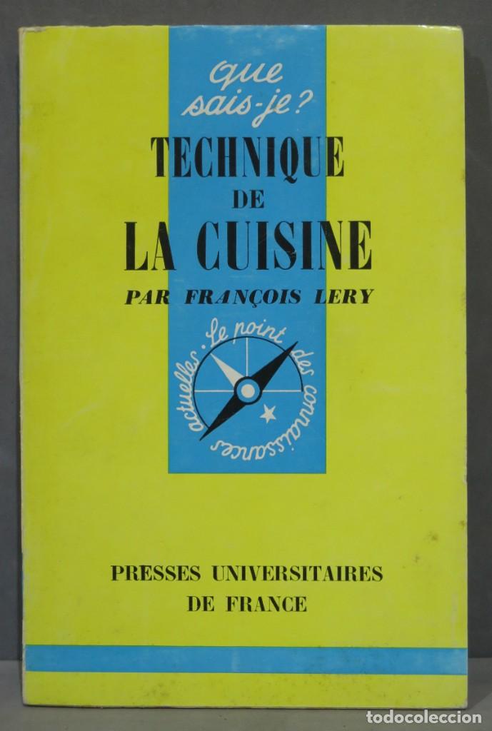 Libros de segunda mano: Technique de la cuisine. Lery - Foto 1