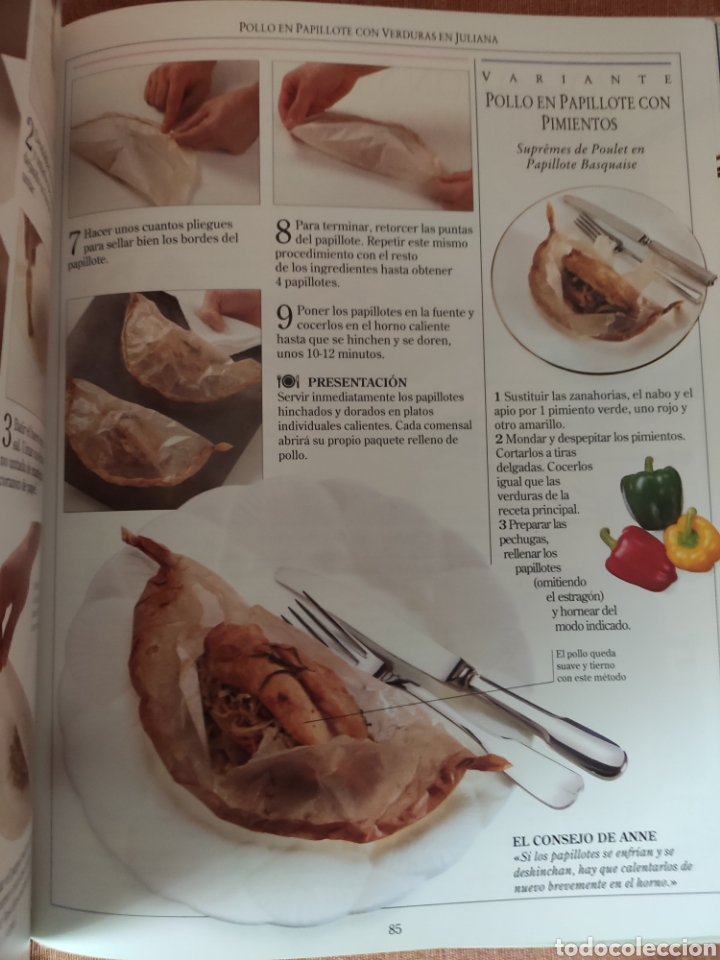Libros de segunda mano: COCINA VISUAL. RECETAS DE POLLO. - Foto 2
