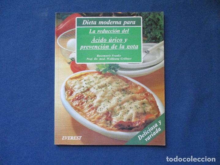 Libros de segunda mano: DIETA MODERNA PARA LA REDUCCI&Oacute;N DEL &Aacute;CIDO &Uacute;RICO Y PREVENCI&Oacute;N DE LA GOTA 2001