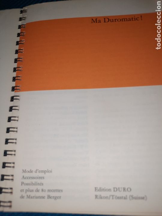 Libros de segunda mano: LIBRO RECETAS DUROMATIC (FRANC&Eacute;S) - Foto 2