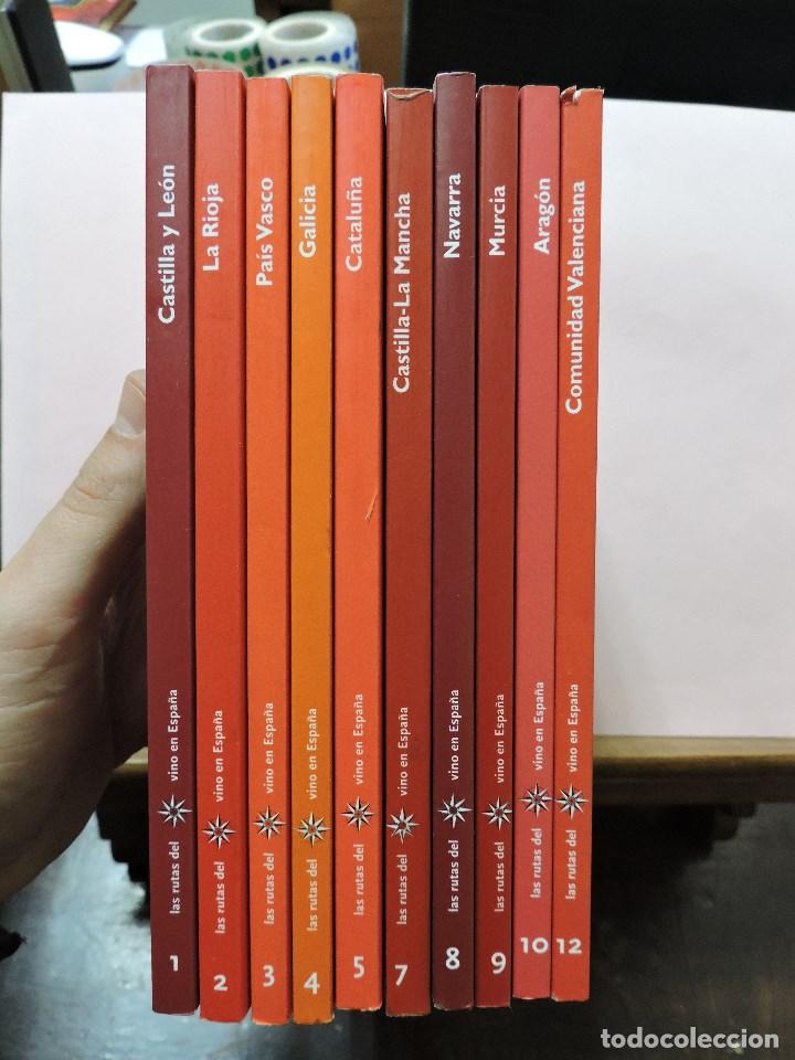 Libros de segunda mano: Lote de 10 tomos de Las rutas del vino en Espa&ntilde;a. Arag&oacute;n, Catalu&ntilde;a, Galicia, Murcia,...