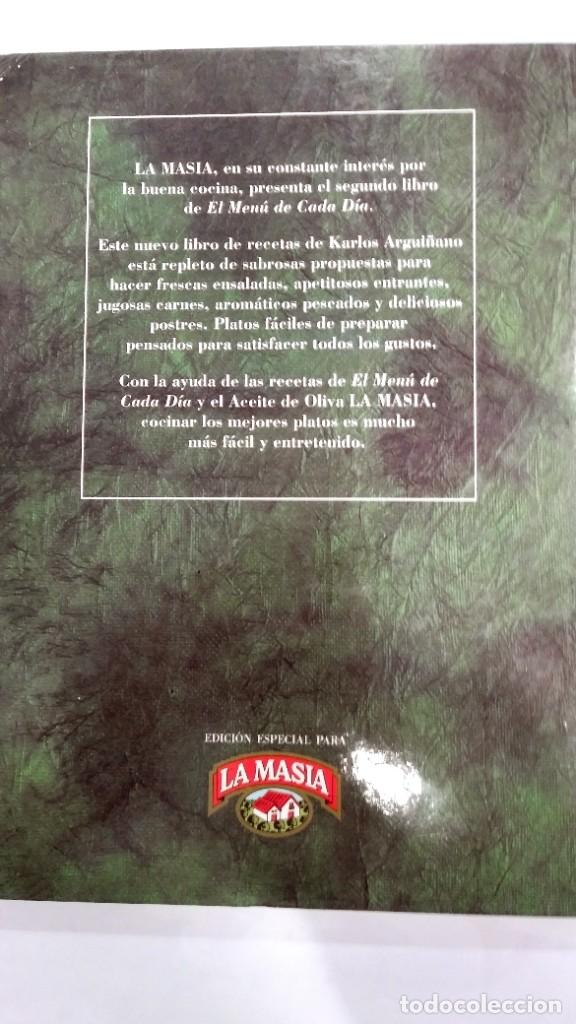 Libros de segunda mano: El men&uacute; de cada dia Karlos Argui&ntilde;ano - Foto 2