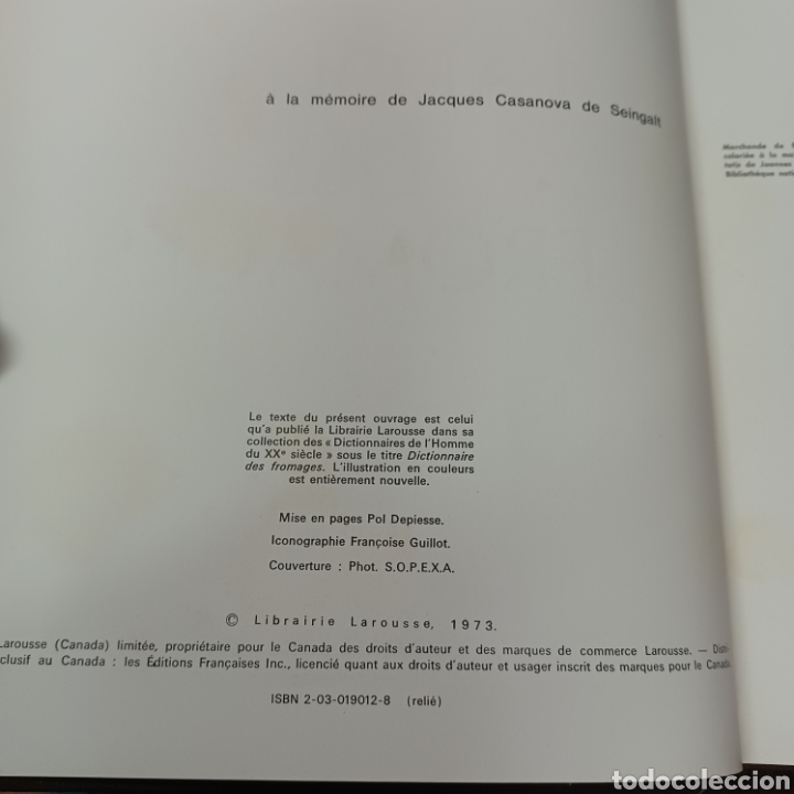 Libros de segunda mano: LAROUSSE DES FROMAGES - Foto 3