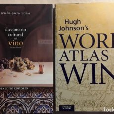 Libros de segunda mano: LOTE: DICCIONARIO CULTURAL DEL VINO Y WORLD ATLAS OF WINE. SERAFÍN QUERO Y HUGH JOHNSON.