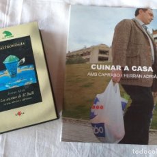 Libros de segunda mano: FERRAN ADRIA - CUINAR A CASA AMB CAPRABO Y LOS SECRETOS DE EL BULLI -2 LIBROS. Lote 329927248