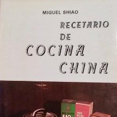 Libros de segunda mano: RECETARIO DE COCINA CHINA. I Y II - MIGUEL SHIAO HAN