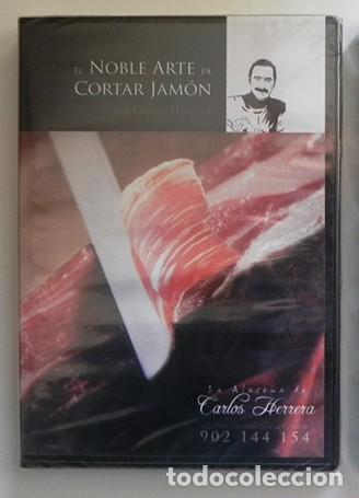 Libri di seconda mano: DVD EL NOBLE ARTE DE CORTAR JAM&Oacute;N - CARLOS HERRERA LOS MEJORES CORTADORES - COMIDA IB&Eacute;RICO -NO LIBRO