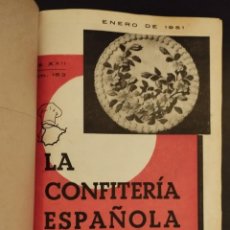 Libros de segunda mano: LA CONFITERÍA ESPAÑOLA, AÑO 1951 COMPLETO EN UN VOLUMEN, 12 REVISTAS.. Lote 346634388