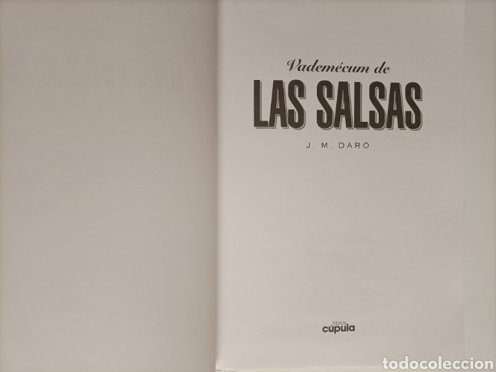 Libros de segunda mano: Vandemecum de las Salsas J.M.Daro - Foto 5