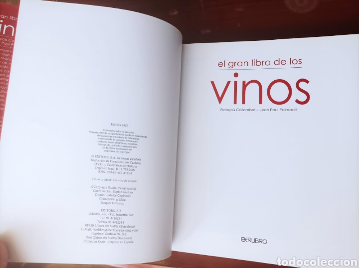 Libros de segunda mano: El Gran Libro de los Vinos. Iberlibro - Foto 2