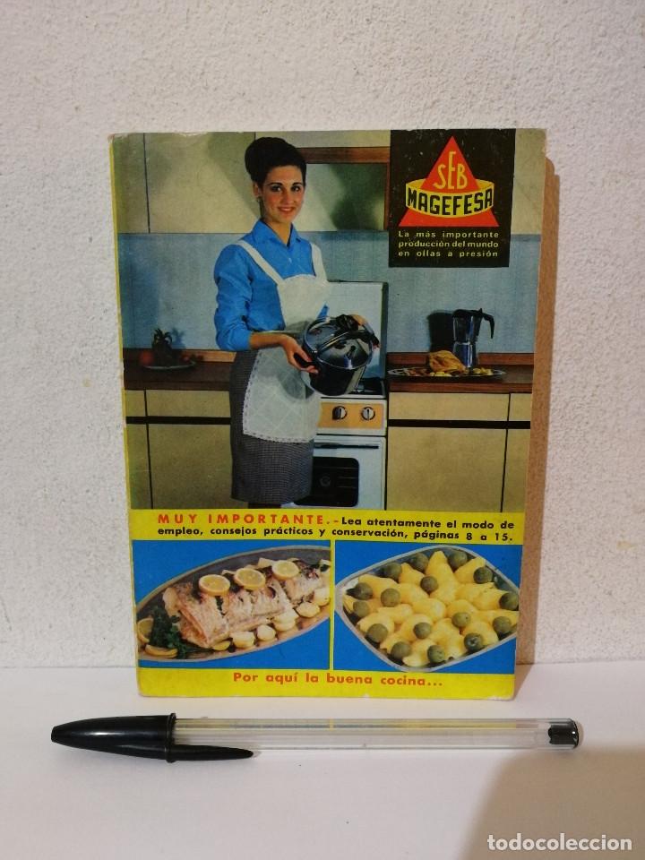 Libros de segunda mano: LIBRO - RECETARIO OLLA A PRESION - COCINA - MAGEFESA - A&Ntilde;O 1967