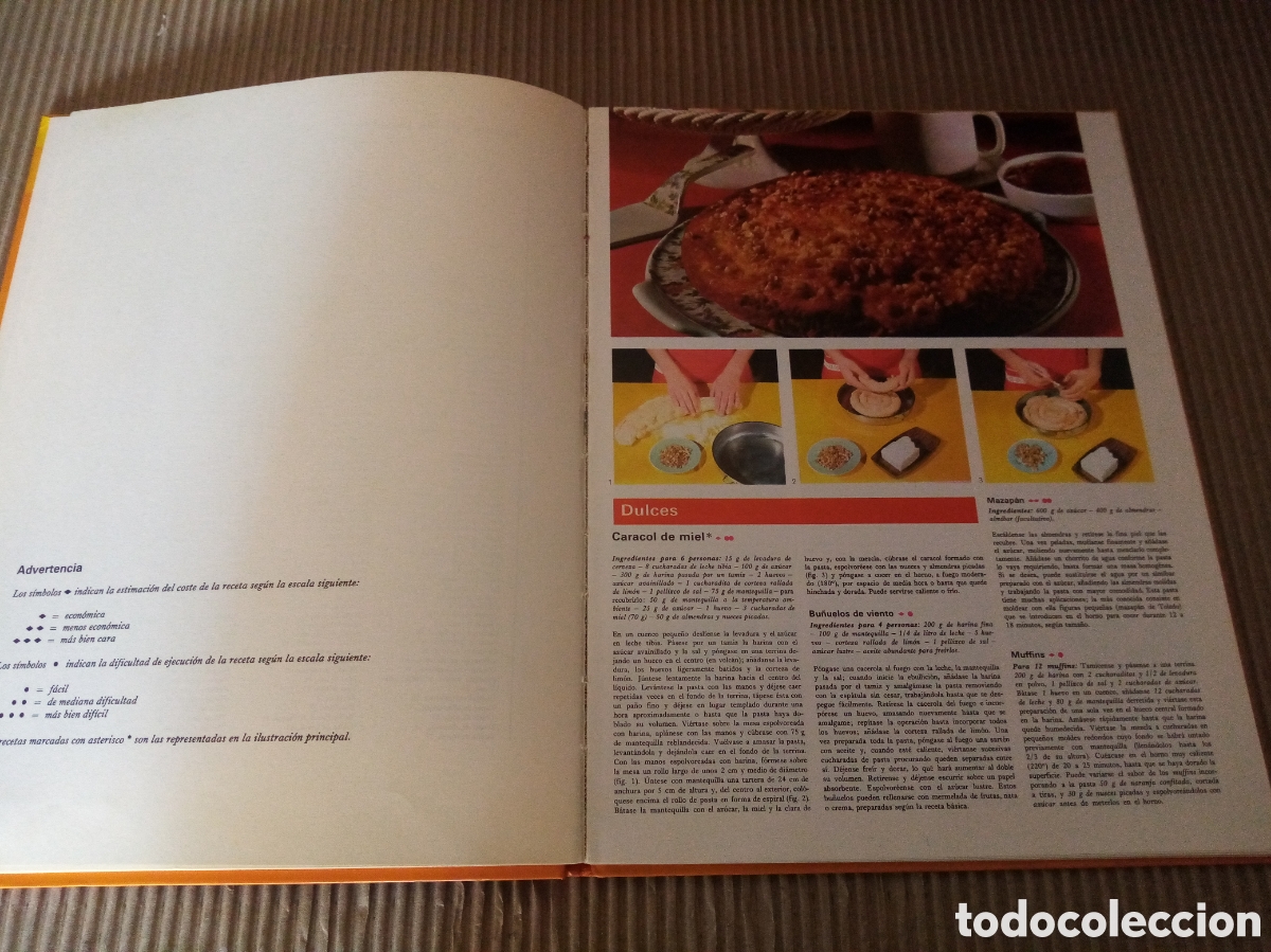 Libros de segunda mano: Postres. Cocinar 6. Documental en color. - Foto 7
