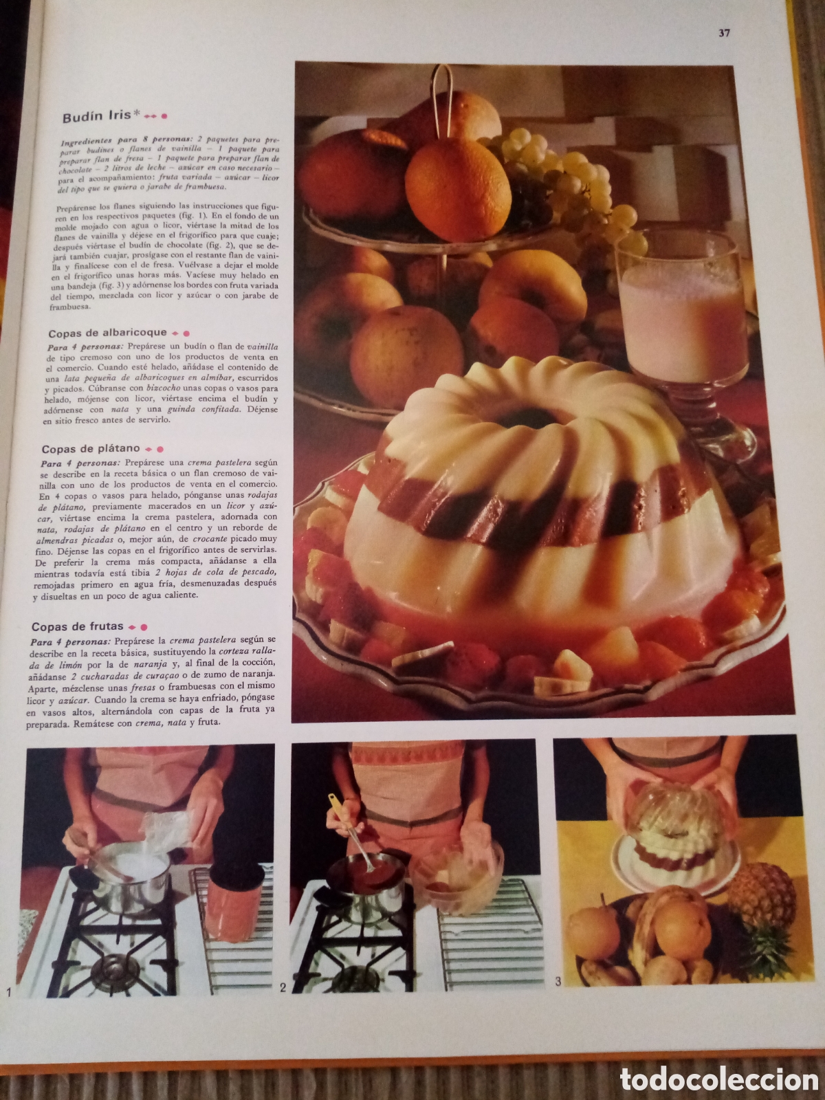 Libros de segunda mano: Postres. Cocinar 6. Documental en color. - Foto 9