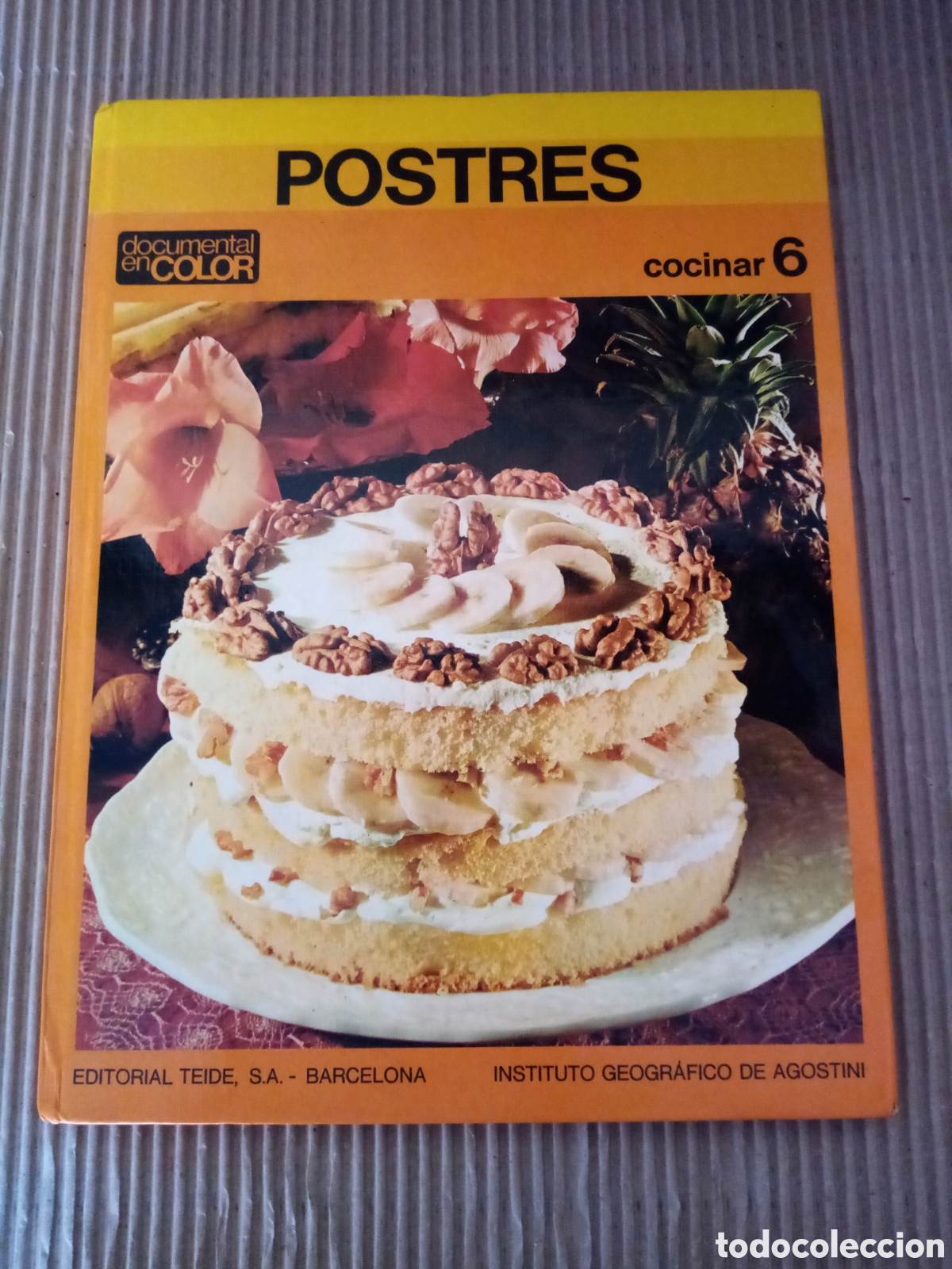 Libros de segunda mano: Postres. Cocinar 6. Documental en color. - Foto 1