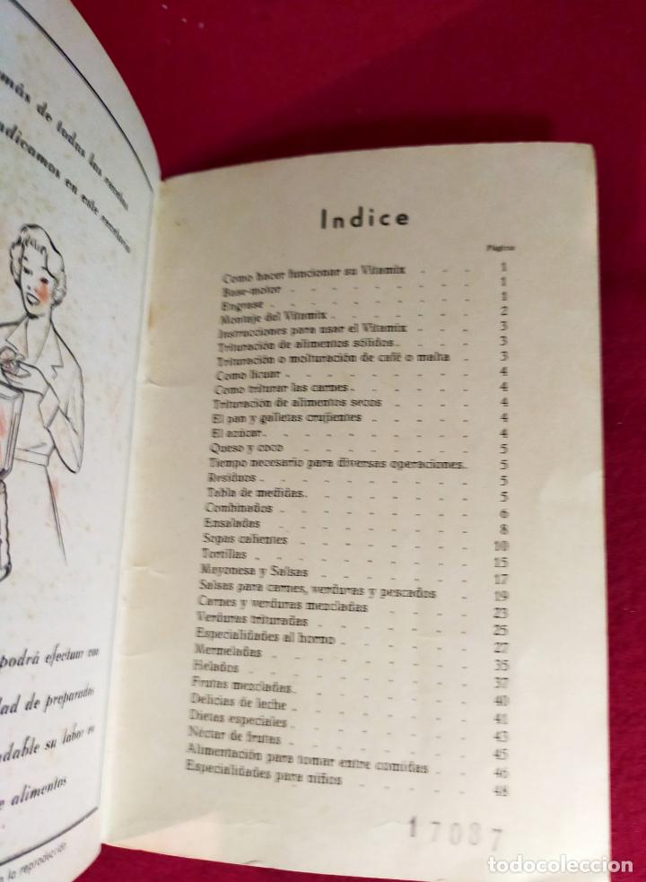 Libros de segunda mano: RECETARIO VITAMIX - LIBRETO - Foto 3