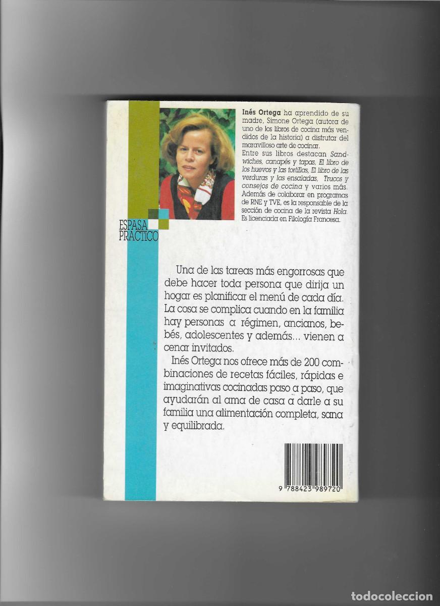 Libros de segunda mano: ines ortega. el libro de los menus - Foto 2