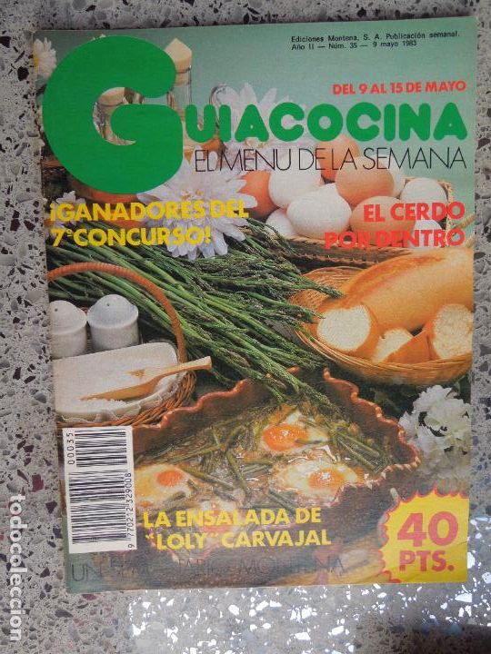 Libros de segunda mano: GU&Iacute;ACOCINA EL MEN&Uacute; DE LA SEMANA - REVISTA - N&ordm; 35 - EDICIONES MONTENA MAYO 1983.