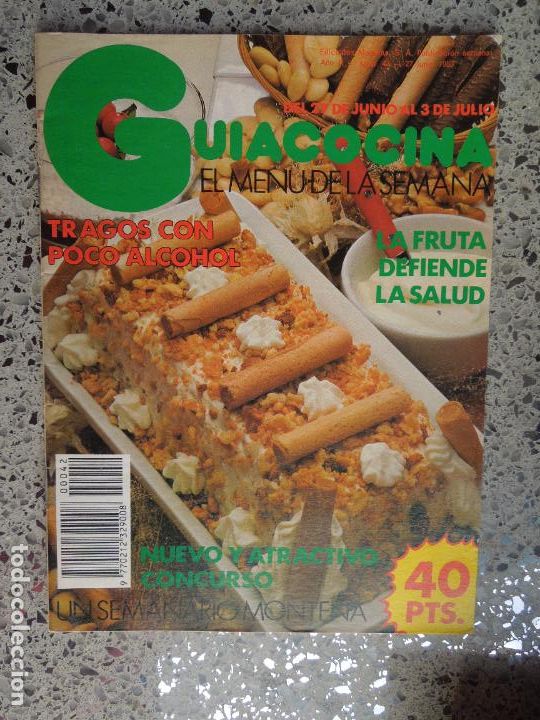 Libros de segunda mano: GU&Iacute;ACOCINA EL MEN&Uacute; DE LA SEMANA - REVISTA - N&ordm; 42 - EDICIONES MONTENA JUNIO 1983.