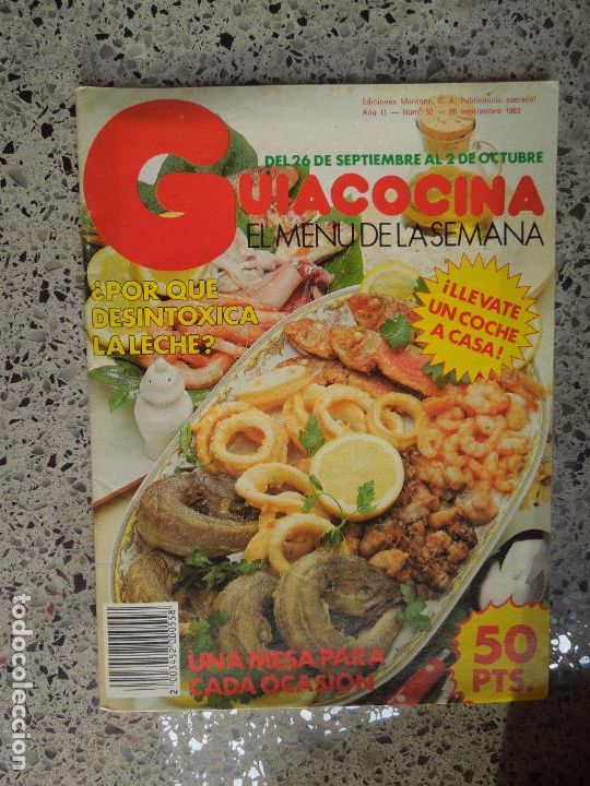 Libros de segunda mano: GU&Iacute;ACOCINA EL MEN&Uacute; DE LA SEMANA - REVISTA - N&ordm; 55 - EDICIONES MONTENA SEPTIEMBRE 1983.
