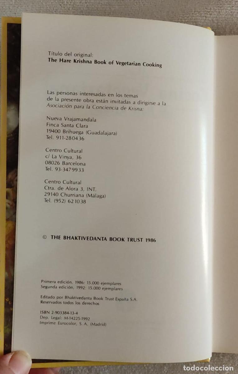 Libros de segunda mano: LA COCINA VEGETARIANA. - Foto 4