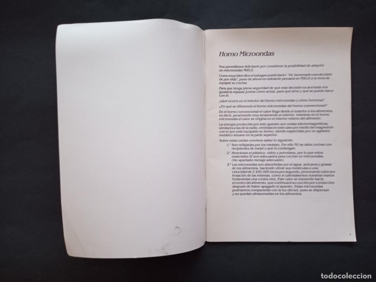 Libros de segunda mano: RECETARIO MICROONDAS M&Iacute;ELE. - Foto 4