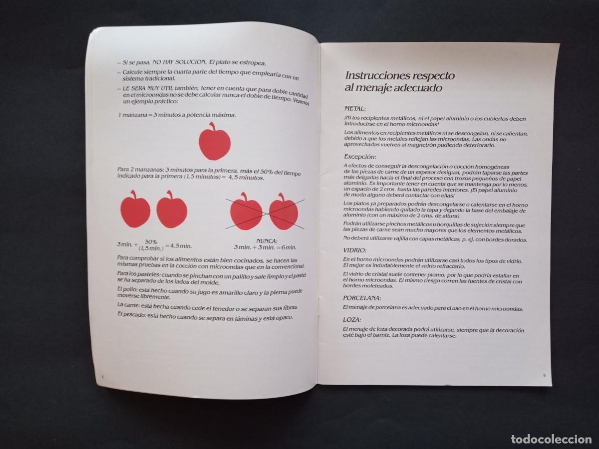 Libros de segunda mano: RECETARIO MICROONDAS M&Iacute;ELE. - Foto 6