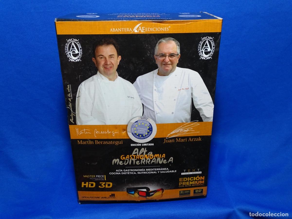 Libros de segunda mano: ESTUCHE 6 LIBROS Y 2 CD&rsquo;S ALTA GASTRONOM&Iacute;A MEDITERR&Aacute;NEA. BERASATEGUI - ARZAK.